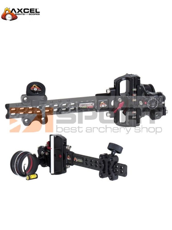 AXCEL ACCOUTOUCH CARBON plus PRO SLIDER 3D MERILNA -AV31 SCOPE with SINGLE PIN