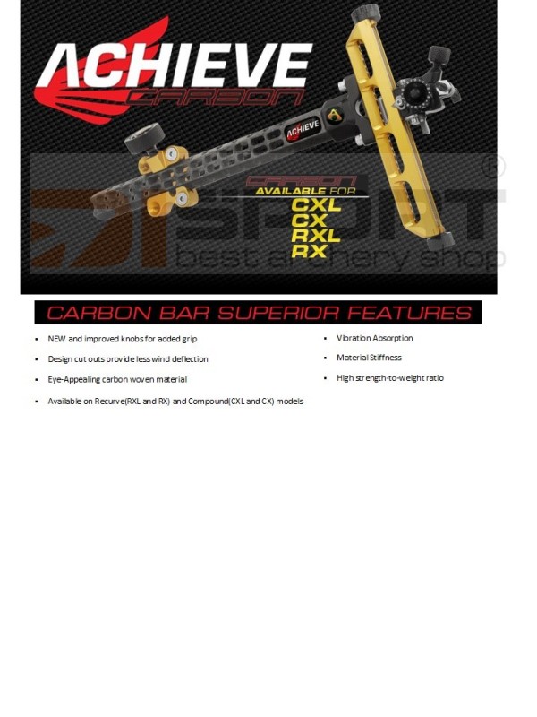 AXCEL recurve sight RX carbon - no lock
