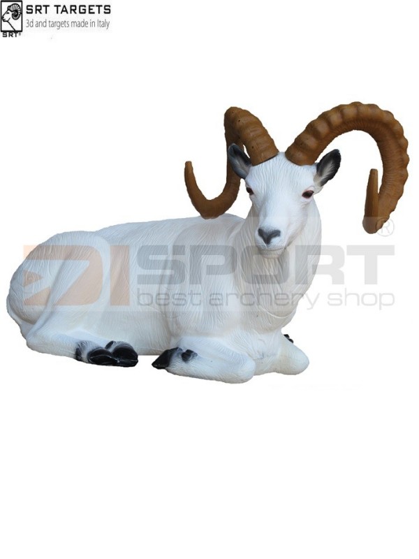 SRT 3D TARČA ŽIVALI-08477477 WHITE DALL SHEEP (BEDDED)