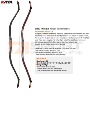 KAYA Traditional WIND FIGHTER Bow 50¨